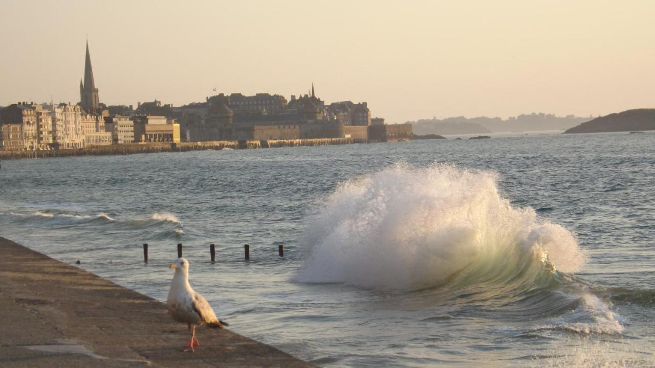 Appartement T2 ,Parking Prive,Terrasse, 10 Mns A Pieds De La Cite Corsaire Et Ses Plages Saint-Malo Eksteriør billede